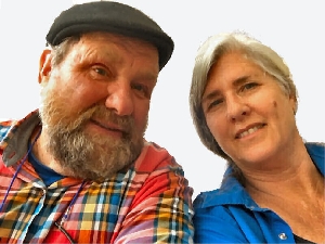 Closeup of Andy and Phyllis Leck.